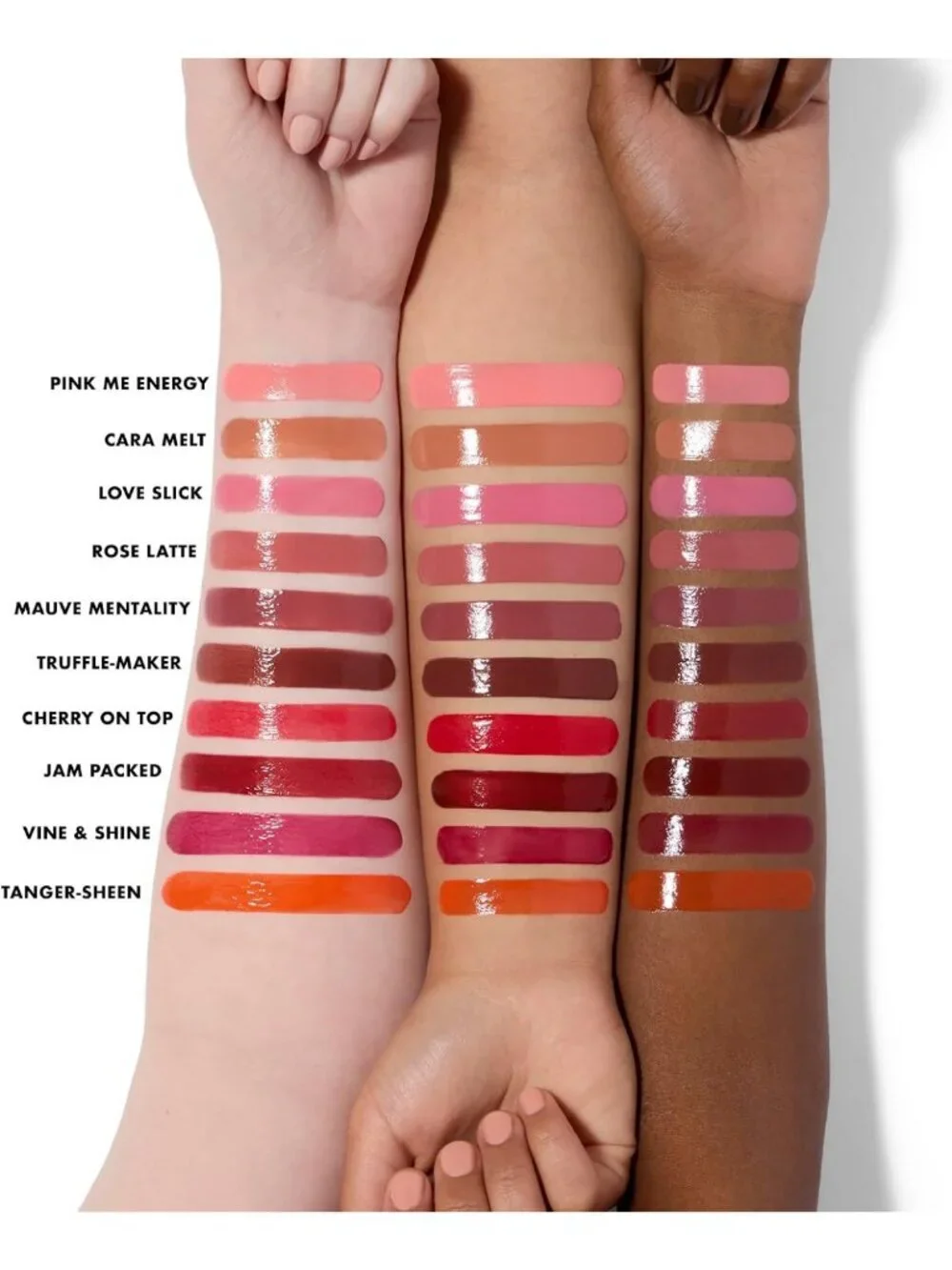 Hydrating Tinted Lip Oil Stick - Cherry Flavor, Non-Sticky, Soft Shine, Vegan